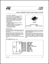 L296PHT datasheet: HIGH CURRENT SWITCHING REGULATORS L296PHT