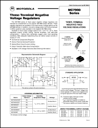 MC7918CD2T
 datasheet: Three-Terminal Negative Voltage Regulator MC7918CD2T
