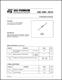 DB4 datasheet: TRIGGER DIODES DB4