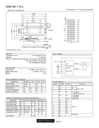 HDM08111H-L datasheet: 5x10 Dots with Cursor HDM08111H-L