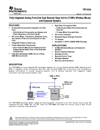 TRF7900APW
 datasheet: Wireless 27MHz Dual receiver TRF7900APW
