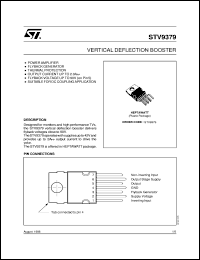 STV9379 datasheet: VERTICAL DEFLECTION BOOSTER STV9379