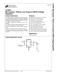 LP5951MGX-3.0
 datasheet: Micropower, 150mA Low-Dropout CMOS Voltage Regulator LP5951MGX-3.0
