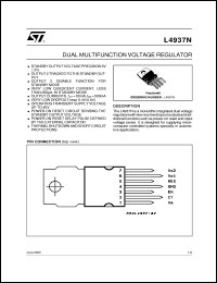 L4937N datasheet: DUAL MULTIFUNCTION VOLTAGE REGULATOR L4937N