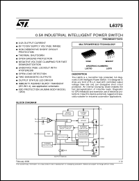 L6375 datasheet: 0.5A INDUSTRIAL INTELLIGENT POWER SWITCH L6375