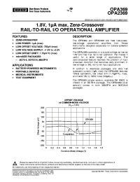 OPA369AIDCKT
 datasheet: 1.8V, 1uA max, Zero-Crossover Rail-to-Rail I/O Operational Amplifier OPA369AIDCKT
