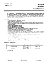 IR3502AMTRPBF
 datasheet: Complete VR11.0 or VR11.1 power solution IR3502AMTRPBF
