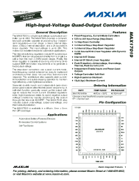 MAX17019ATM+ datasheet: High-Input-Voltage Quad-Output Controller MAX17019ATM+