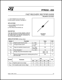 PFR856 datasheet: FAST RECOVERY RECTIFIER DIODES PFR856