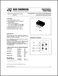 THDT58S datasheet: TRANSIENT VOLTAGE SUPPRESSOR FOR SLIC PROTECTION - (ASD) THDT58S