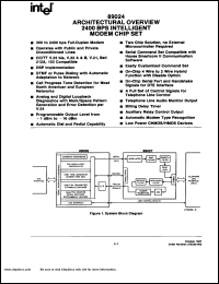 P89027 datasheet: Analog front-end for 2400bps modem P89027