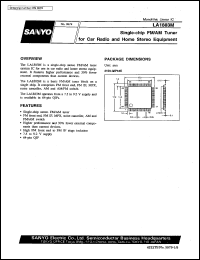 LA1883M datasheet: Single-chip FM/AM tuner for car radio snd home stereo equipment LA1883M