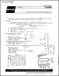LA3361 datasheet: PLL FM multiplex stereo demodulator LA3361