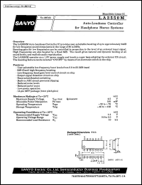 LA3550M datasheet: Auto-loudness controller for headphone stereo system LA3550M