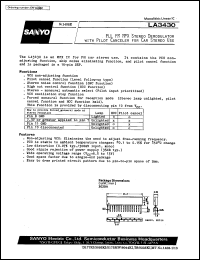 LA3430 datasheet: PLL FM MPX stereo demodulator with pilon cenceler for car stereo use LA3430