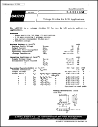 LA5310M datasheet: Voltage divider for LCD application LA5310M