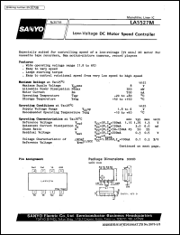 LA5527M datasheet: Low-voltage DC motor speed controller LA5527M