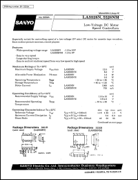 LA5528N datasheet: Low-voltage DC motor speed controller LA5528N