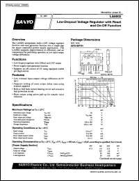 LA5602 datasheet: Low dropout voltage regulator with reset and on-off function LA5602