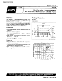 LA5609 datasheet: Multi-function voltage regulator for radio casette recorder with CD player LA5609