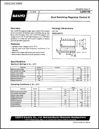 LA5677M datasheet: Dual switching regulator control IC LA5677M