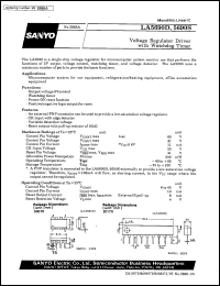 LA5690S datasheet: Voltage regulator driver with watchdog timer LA5690S