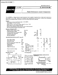 LA6339M datasheet: High-performance quad comparator LA6339M