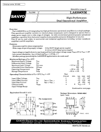 LA6358NM datasheet: High-performance dual operational amplifier LA6358NM