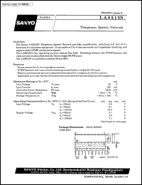 LA8515N datasheet: Telephonic speesh network LA8515N