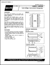 LA8632 datasheet: Low voltage, low current compandor LA8632