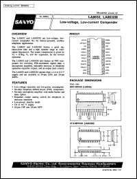 LA8632M datasheet: Low voltage, low current compandor LA8632M