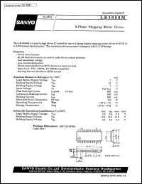 LB1656M datasheet: 2-phase stepping motor drive LB1656M