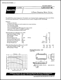 LB1657M datasheet: 2-phase stepping motor drive LB1657M