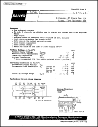 LA4550 datasheet: 2-channel AF power amp for radio, tape recoder use LA4550