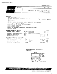 LA4557 datasheet: 2-channel AF power amp for radio, tape recoder use LA4557