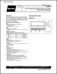 LA7674 datasheet: Color TV singl-chip signal processor for NTSC systems (PLL detection) LA7674