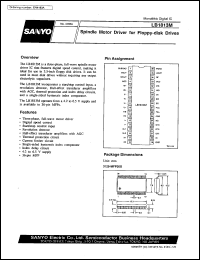 LB1813M datasheet: Sprindle motor driver for floppy-disk drive LB1813M