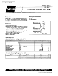 LB1881V datasheet: 3-phase brushless motor driver LB1881V