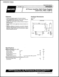 STK4044V datasheet: AF power amplifier (split power supply) STK4044V