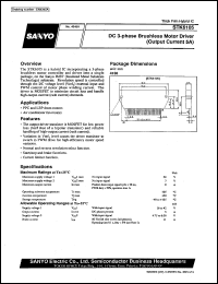 STK6105 datasheet: DC 3-phase brushlees motor driver (output current 5A) STK6105