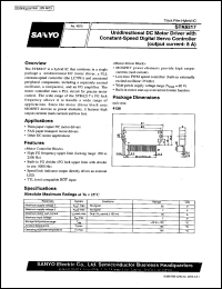 STK6217 datasheet: Unidirectional DC motor driver with constant-speed digital servo controller (output current 8A) STK6217
