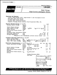 LB1205 datasheet: High-voltage, high-current darlington driver LB1205