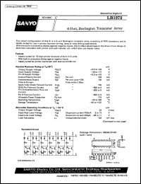LB1272 datasheet: 6-unit, darlington transistor array LB1272