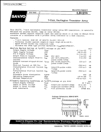 LB1275 datasheet: 7-unit, darlington transistor array LB1275