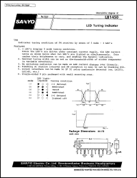 LB1450 datasheet: LED tuning indicator LB1450