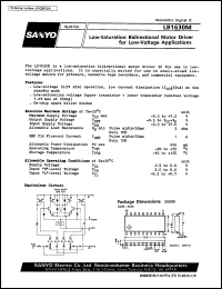 LB1630M datasheet: Low-saturation bidirectional motor driver for low-voltage application LB1630M