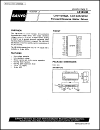 LB1634M datasheet: Low-saturation forward/revers motor driver for low-voltage application LB1634M
