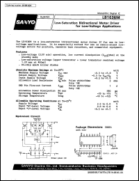 LB1636M datasheet: Low-saturation bidirectional motor driver for low-voltage application LB1636M