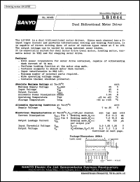 LB1644 datasheet: Dual bidirectional motor driver LB1644