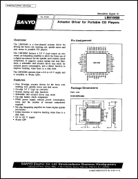 LB8106M datasheet: Actuator driver for portable CD player LB8106M